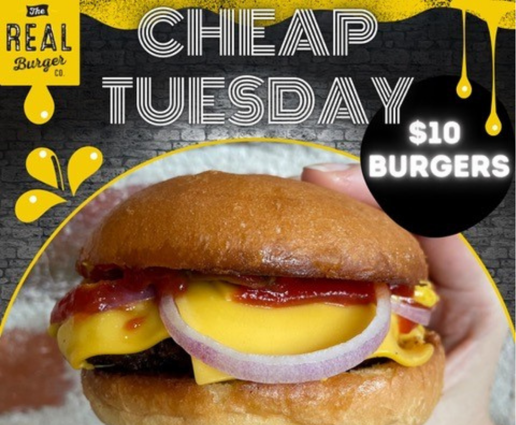 Real Burger Co Cheap Tuesdays